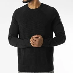 De gros 🥰 Pull Structure 0412 Noir de Calvin Klein 🔔 -France Calvin Klein Soldes 2024 calvin klein 342887 K10K110412 BEH 20221020T111912 03