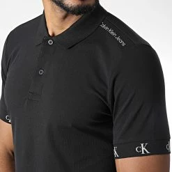 Sortie ⌛ Polo Manches Courtes 1700 Noir de Calvin Klein 🔔 -France Calvin Klein Soldes 2024 calvin klein 343442 J30J321700 BEH 20221020T154657 02