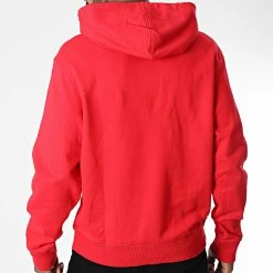 Promo 👏 Sweat Capuche 0604 Rouge de Calvin Klein 🥰 -France Calvin Klein Soldes 2024 calvin klein 343443 J30J320604 XL6 20221021T150803 04