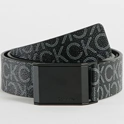 Acheter 🤩 Ceinture Beveled Plaque 0188 Noir de Calvin Klein 🧨