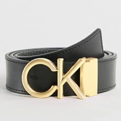 Top 10 ❤️ Ceinture Metal Bombe Gold Adjustable 0217 Noir de Calvin Klein 🔥