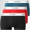 Grosses soldes 🔥 Lot De 3 Boxers NB2380A Rouge Turquoise Noir de Calvin Klein 🔥