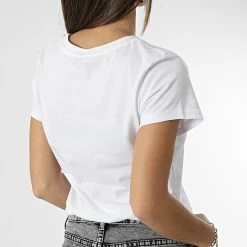 Le moins cher ⌛ Tee 👚 Shirt Femme 0253 Blanc de Calvin Klein 🔔 -France Calvin Klein Soldes 2024 calvin klein 344084 J20J220253 YAF 20221114T122152 04