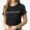 Bon marché 👍 Tee 👕 Shirt Femme 0253 Noir de Calvin Klein 😉