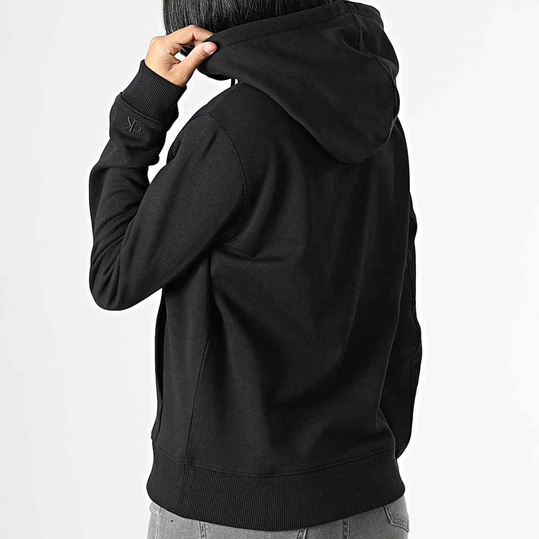 Grosses soldes 👍 Sweat Capuche Femme 0254 Noir de Calvin Klein 👍 4 Grosses soldes 👍 Sweat Capuche Femme 0254 Noir de Calvin Klein 👍 – Image 4