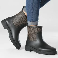 De gros ❤️ Bottes Femme Rain Boot Mono 1319 Black Brown Mono de Calvin Klein 😉 -France Calvin Klein Soldes 2024 calvin klein 344470 HW0HW01319 0GL 20221103T153028 03