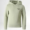 Le moins cher 🎉 Sweat Capuche Enfant Stack Logo 1293 Vert Kaki Clair de Calvin Klein 💯