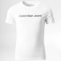 Bon marché 😉 Lot De 2 Tee 👕 Shirts Enfant 1531 Blanc Noir de Calvin Klein ✨ -France Calvin Klein Soldes 2024 calvin klein 344514 IB0IB01531 0GJ 20221028T123406 03