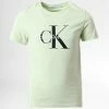 Top 10 ❤️ Tee 👕 Shirt Enfant Monogram Logo 0267 Vert de Calvin Klein ❤️