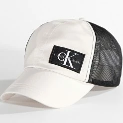 Budget ✨ Casquette Trucker Athletic 0390 Beige de Calvin Klein 🌟
