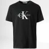 Meilleure vente 👏 Tee 👚 Shirt Enfant Monogram 0068 Noir de Calvin Klein ⭐