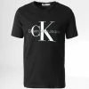 Grosses soldes ✔️ Tee 👚 Shirt Enfant Monogram Logo 0267 Noir de Calvin Klein 🔔