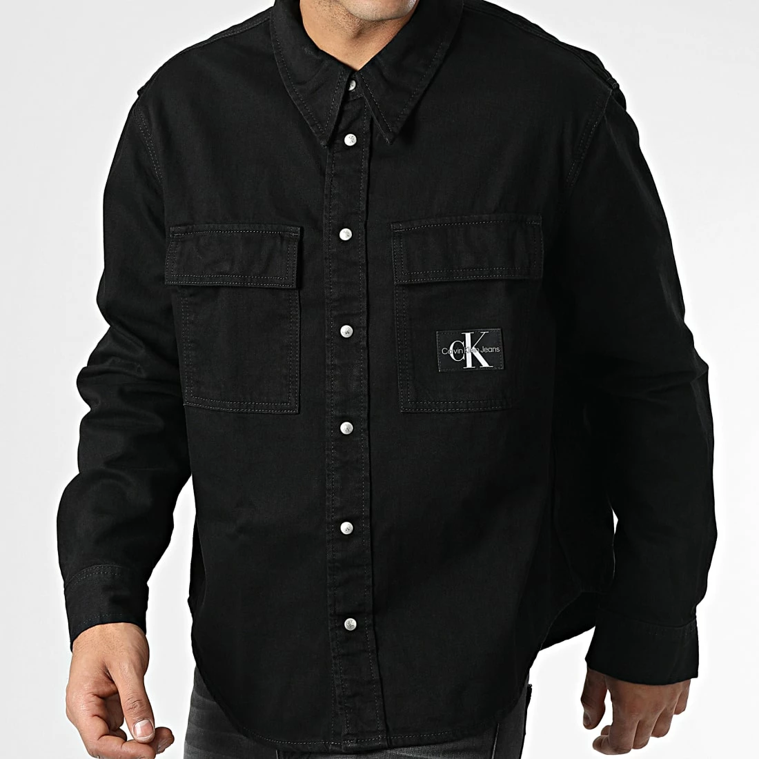 De gros 👍 Surchemise Jean 1278 Noir de Calvin Klein 🥰 1 De gros 👍 Surchemise Jean 1278 Noir de Calvin Klein 🥰