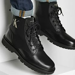 Budget 🎁 Boots Lug Lace Up 0562 Black de Calvin Klein 🥰