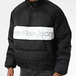 Meilleur prix ✔️ Doudoune 1966 Noir Blanc de Calvin Klein ✔️ -France Calvin Klein Soldes 2024 calvin klein 345572 J30J321966 BEH 20221027T155658 03