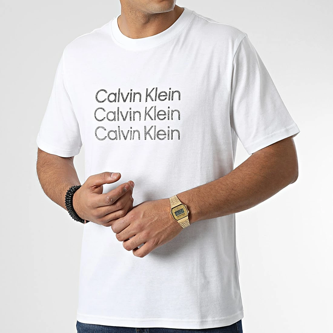 Offres 🔔 Tee 👕 Shirt GMF2K112 Blanc de Calvin Klein ✨ 3 Offres 🔔 Tee 👕 Shirt GMF2K112 Blanc de Calvin Klein ✨ – Image 3