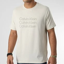 Meilleur prix 👍 Tee 👕 Shirt GMF2K112 Beige de Calvin Klein ⭐ 6 Meilleur prix 👍 Tee 👕 Shirt GMF2K112 Beige de Calvin Klein ⭐ -France Calvin Klein Soldes 2024 calvin klein 345614 GMF2K112 2JX 20221028T114209 03
