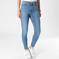 Coupon 💯 Jean Super Skinny Femme 0198 Bleu Denim de Calvin Klein 🛒 -France Calvin Klein Soldes 2024 calvin klein 345659 J20J220198 1A4 20221110T145845 03