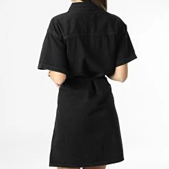 Coupon ❤️ Robe Jean Femme 0238 Noir de Calvin Klein 🧨 -France Calvin Klein Soldes 2024 calvin klein 345662 J20J220238 1BY 20221117T095209 04