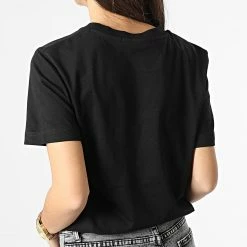 Grosses soldes 👍 Tee 👕 Shirt Femme 0284 Noir de Calvin Klein 🌟 -France Calvin Klein Soldes 2024 calvin klein 345665 J20J220284 BEH 20221114T160018 04