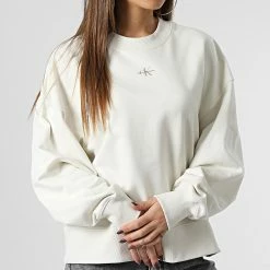 Top 10 ✔️ Sweat Crewneck Femme 0433 Beige de Calvin Klein 🧨 6 Top 10 ✔️ Sweat Crewneck Femme 0433 Beige de Calvin Klein 🧨 -France Calvin Klein Soldes 2024 calvin klein 345689 J20J220433 YBI 20221118T154456 03