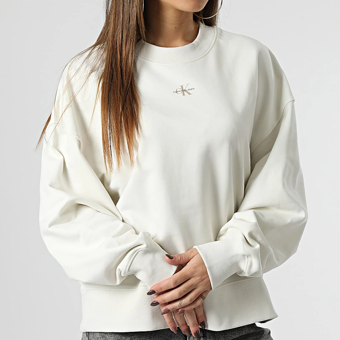 Top 10 ✔️ Sweat Crewneck Femme 0433 Beige de Calvin Klein 🧨 3 Top 10 ✔️ Sweat Crewneck Femme 0433 Beige de Calvin Klein 🧨 – Image 3
