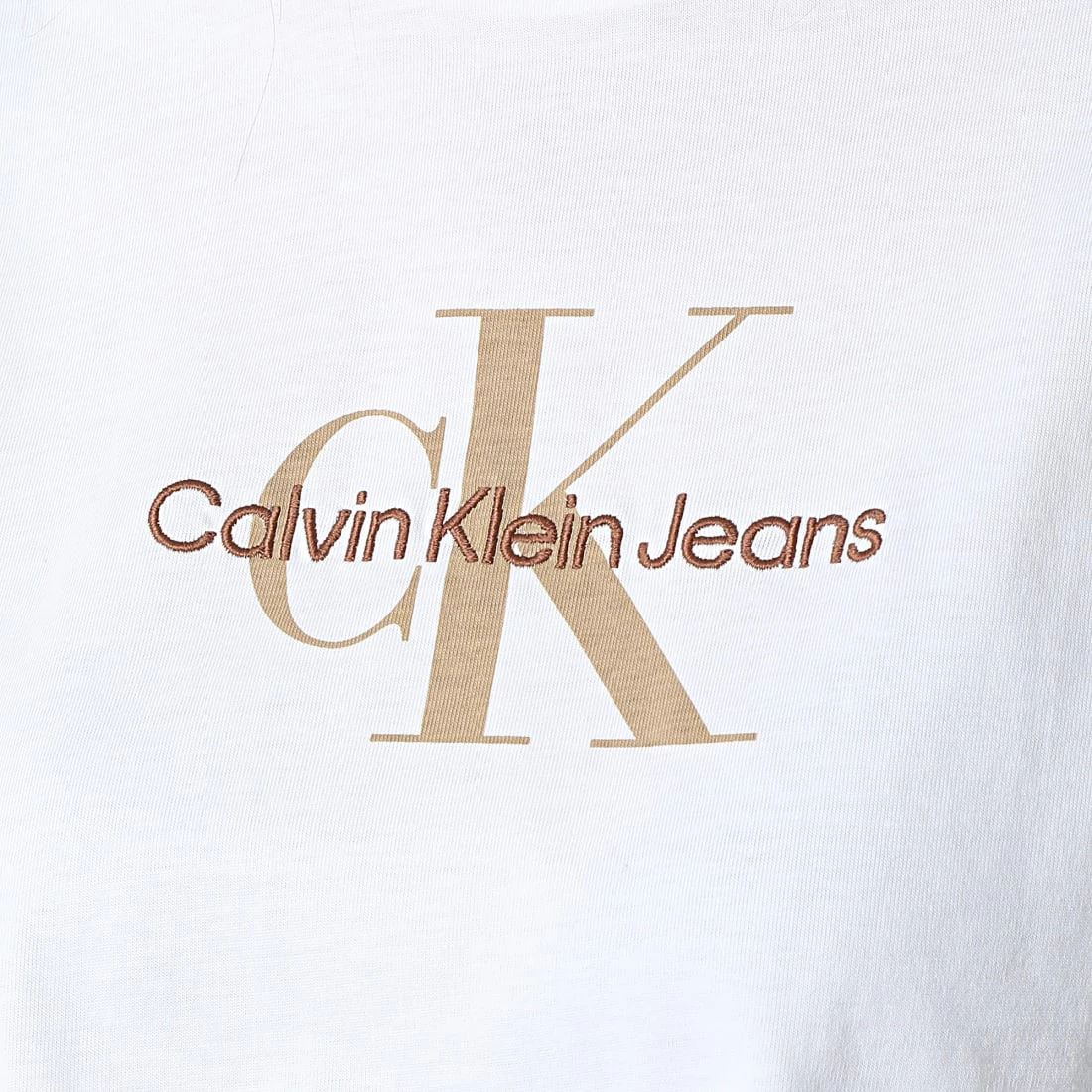 Meilleure affaire ⭐ Tee 👕 Shirt Manches Longues Crop Femme 0950 Blanc de Calvin Klein ✨ 2 Meilleure affaire ⭐ Tee 👕 Shirt Manches Longues Crop Femme 0950 Blanc de Calvin Klein ✨ – Image 2