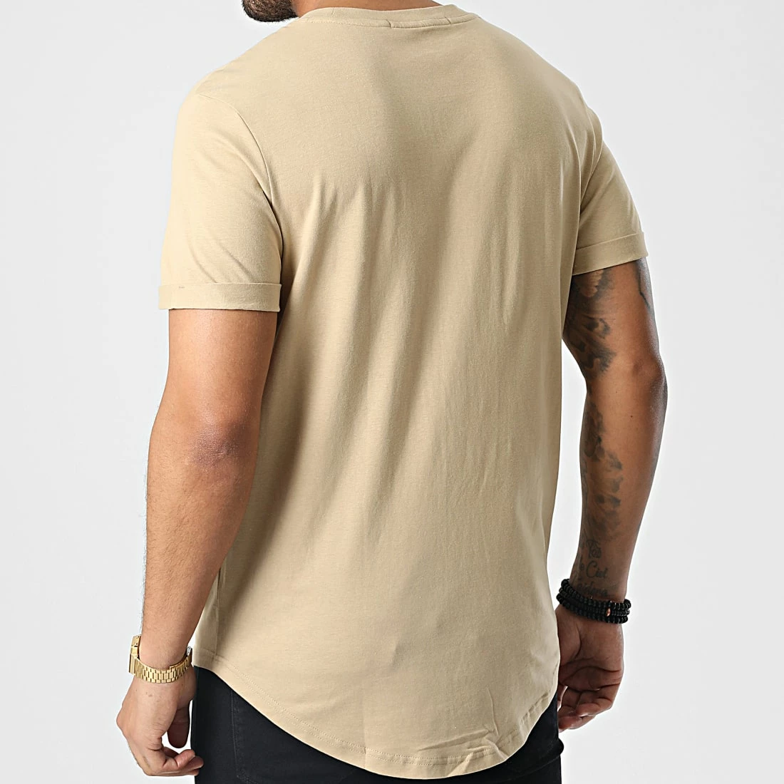 Meilleure vente 😀 Tee 👕 Shirt 5319 Beige de Calvin Klein 🔥 4 Meilleure vente 😀 Tee 👕 Shirt 5319 Beige de Calvin Klein 🔥 – Image 4