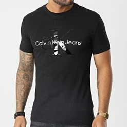 Promo 🤩 Tee 👕 Shirt 0806 Noir de Calvin Klein ✨ -France Calvin Klein Soldes 2024 calvin klein 345708 J30J320806 0GQ 20221104T144501 03