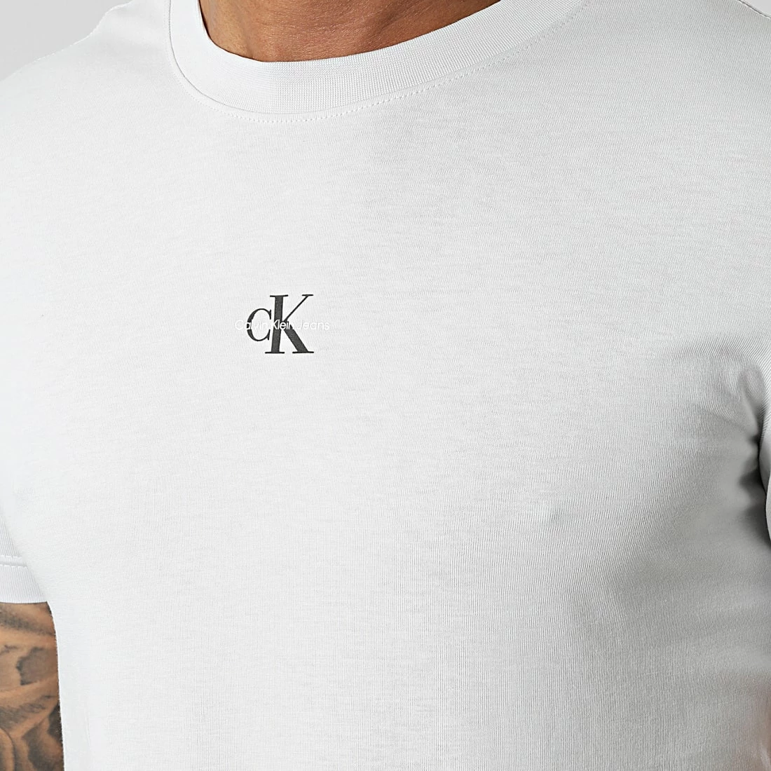 Meilleure vente 👍 Tee 👚 Shirt 2466 Gris de Calvin Klein 🎉 2 Meilleure vente 👍 Tee 👚 Shirt 2466 Gris de Calvin Klein 🎉 – Image 2