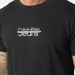Meilleure vente 😉 Tee 👚 Shirt 2504 Noir de Calvin Klein 👍 -France Calvin Klein Soldes 2024 calvin klein 345721 J30J322504 BEH 20221104T152615 02