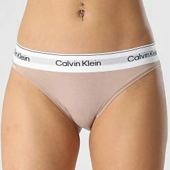 Vente flash ✔️ Culotte Femme QF7047E Beige de Calvin Klein 🔔
