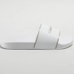 Remise 🎉 Claquettes Femme Rubber Pool Slide 1382 White Feather Gray de Calvin Klein 🧨 -France Calvin Klein Soldes 2024 calvin klein 346071 HW0HW01382 0K9 20221125T155806 03