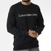 De gros 💯 Sweat Crewneck 2549 Noir de Calvin Klein 🎁
