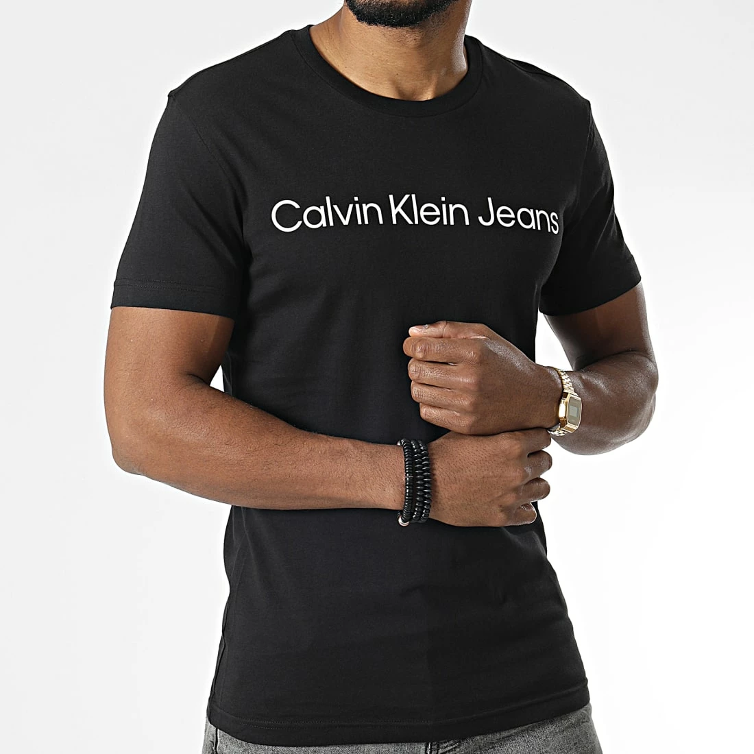 Vente flash ❤️ Tee 👚 Shirt Institutional 2552 Noir de Calvin Klein 😉 3 Vente flash ❤️ Tee 👚 Shirt Institutional 2552 Noir de Calvin Klein 😉 – Image 3