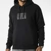 De gros 👏 Sweat Capuche Textured Logo Box 0092 Noir de Calvin Klein 🎁