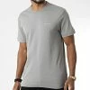 Meilleure affaire 👍 Tee 👚 Shirt Micro Logo Interlock 9894 Gris de Calvin Klein 😀