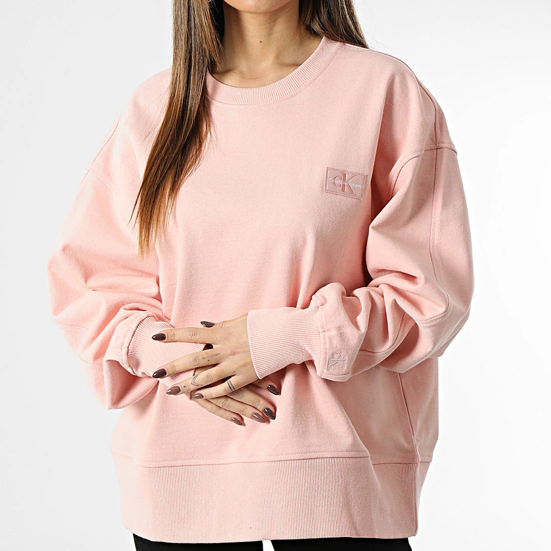 Bon marché 👏 Sweat Crewneck Femme 9755 Rose de Calvin Klein 👏 1 Bon marché 👏 Sweat Crewneck Femme 9755 Rose de Calvin Klein 👏