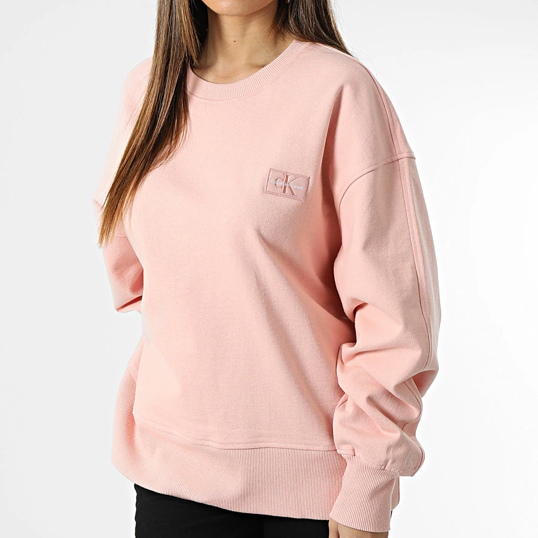 Bon marché 👏 Sweat Crewneck Femme 9755 Rose de Calvin Klein 👏 3 Bon marché 👏 Sweat Crewneck Femme 9755 Rose de Calvin Klein 👏 – Image 3