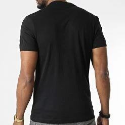 Remise 😀 Tee 👕 Shirt Box Striped Logo 0799 Noir de Calvin Klein 😍 -France Calvin Klein Soldes 2024 calvin klein 346384 K10K110799 BEH 20221031T145337 04