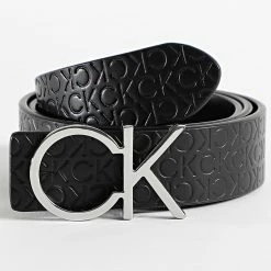 Nouveau 🔔 Ceinture Réversible Femme Re-Lock CK Logo 0156 Noir de Calvin Klein 👏 -France Calvin Klein Soldes 2024 calvin klein 346727 K60K610156 0GN 20221122T075525 03