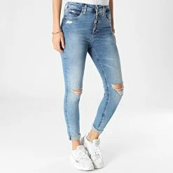 Offres 🎁 Jean Super Skinny Femme 9508 Bleu Denim de Calvin Klein ⌛ -France Calvin Klein Soldes 2024 calvin klein 346982 J20J219508 1AA 20221110T150158 03