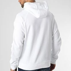 Nouveau 🎁 Sweat Capuche Logo Tape 0753 Blanc de Calvin Klein 🛒 -France Calvin Klein Soldes 2024 calvin klein 347041 K10K110753 YAF 20221110T153051 04
