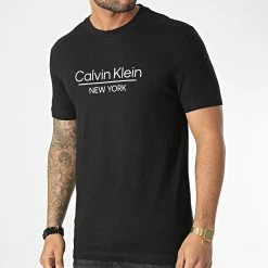 Promo 👏 Tee 👕 Shirt New York Logo 0793 Noir de Calvin Klein 👍 -France Calvin Klein Soldes 2024 calvin klein 347042 K10K110793 BEH 20221109T155544 03