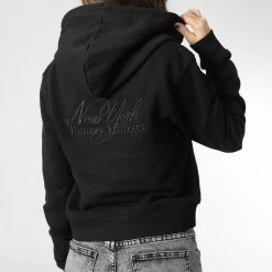 Budget 🎁 Sweat Capuche Femme Reg Short 7174 Noir de Calvin Klein 🔔 -France Calvin Klein Soldes 2024 calvin klein 347090 WW0WW37174 BDS 20221121T154825 04