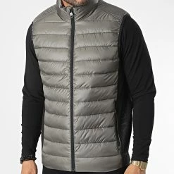 Remise 🛒 Doudoune Sans Manches Recycled Side Logo 8292 Gris Anthracite de Calvin Klein ⌛