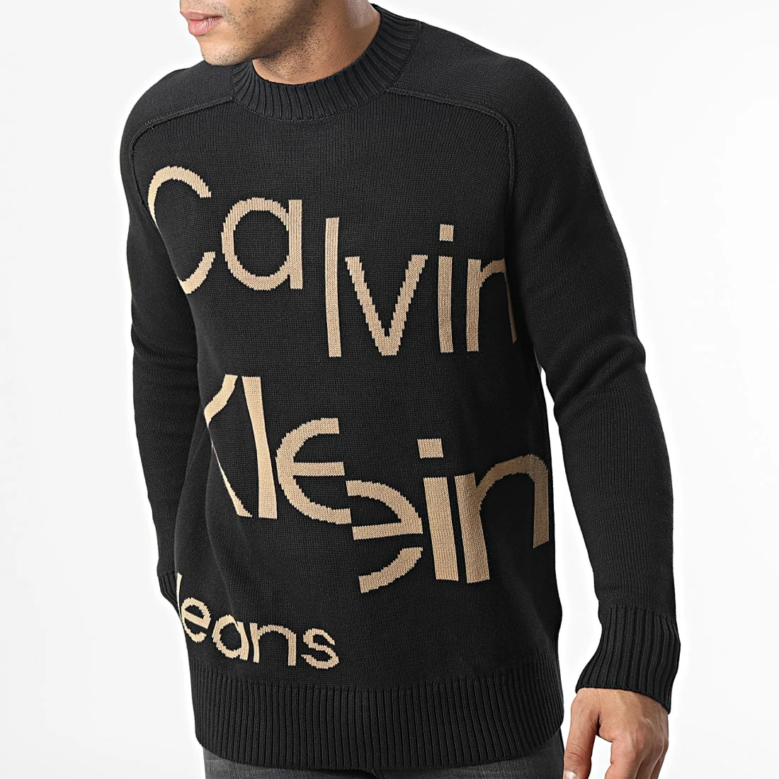 Le moins cher 🥰 Pull 1689 Noir de Calvin Klein 🌟 3 Le moins cher 🥰 Pull 1689 Noir de Calvin Klein 🌟 – Image 3