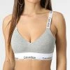 Offres 🎁 Brassière Femme Light Lined QF7059E Gris Chiné de Calvin Klein ✨