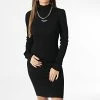 Offres 🔔 Robe Femme Stacked Logo 0354 Noir de Calvin Klein 🥰