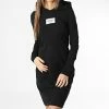 Vente flash 🔥 Robe Capuche Femme 0547 Noir de Calvin Klein 🧨